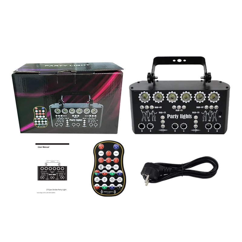 Party Indoor Bar Revel Club Performance DJ Disco Lights RGB UV Strobe Stage Lighting DMX Controller