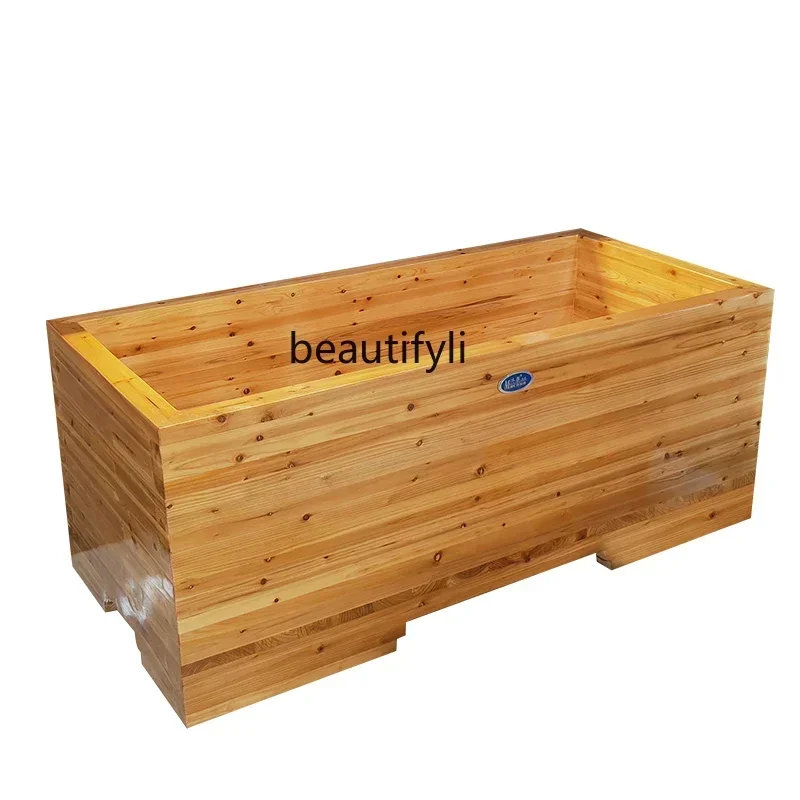 

Y13 Beauty Salon Adult Bubble Bath Bucket Household Solid Wood Bathtub Minimalist Modern Style Bath