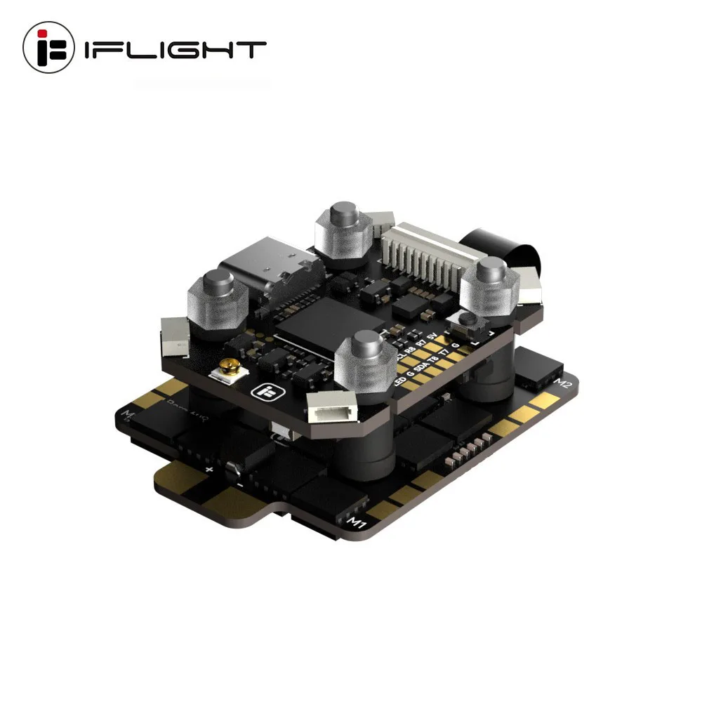 Contrôleur de vol iFlight Borg Mini H7 (ICM42688P) 4-8S et ESC Borg 60R/60RS 4-en-1 60A pour drone de course FPV RC