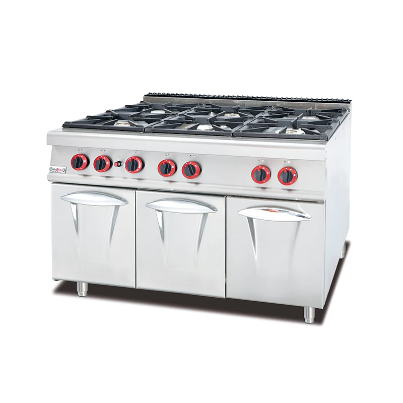 Commercial Vertical Heavy-duty Gas Stove 6-cabinet Stove