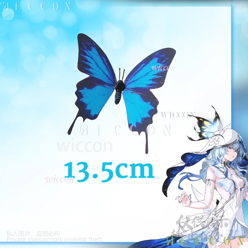 อะนิเมะ Cos Shorekeeper คอสเพลย์เกม Wuthering Waves อะนิเมะเครื่องแต่งกายน้ําสี Y2K ผีเสื้อชุดเจ้าหญิงลูกไม้ไม่สม่ําเสมอ