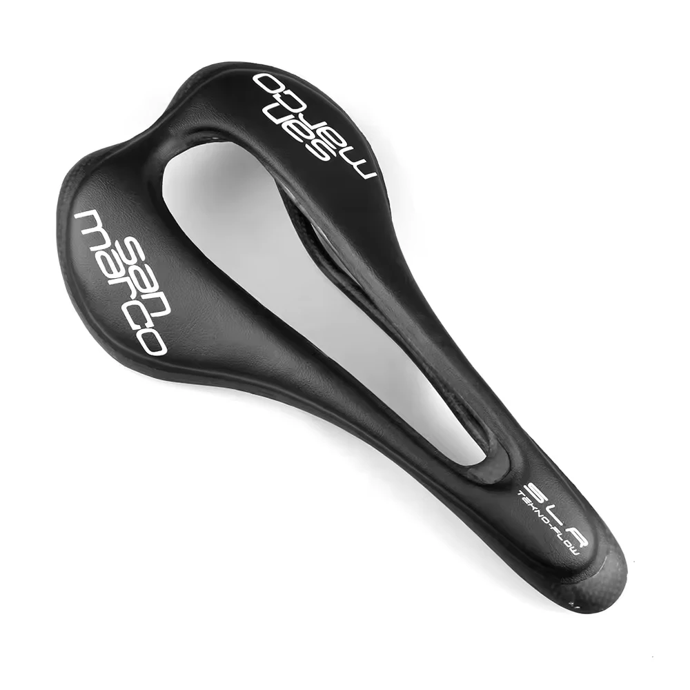 San Marco Carbon Road Bicycle Saddle SLR Bike Saddle Hollow Men Women Racing Cycling Seats Carbon Mountain TT Wide Bicycle Parts