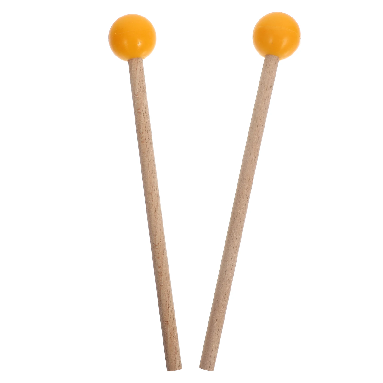 

1 Pair Drum Mallets Rubber Head Wooden Handle Multi-Functional Percussion Sticks For Xylophone Glockenspiel Practice Sessions