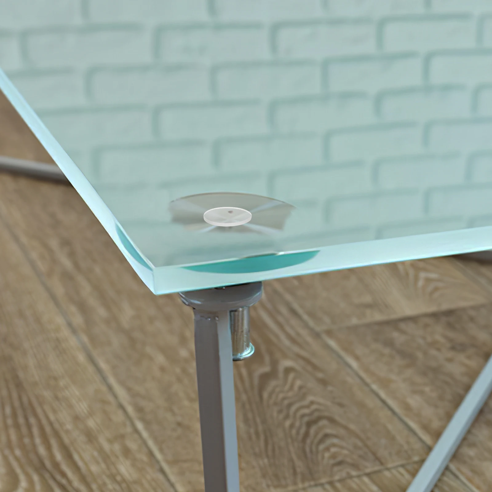 

50Pcs Clear Round Anti Skid Furniture Pads Non Adhesive Glass Table Bumpers Protective Feet for Coffee Dining Table Desk