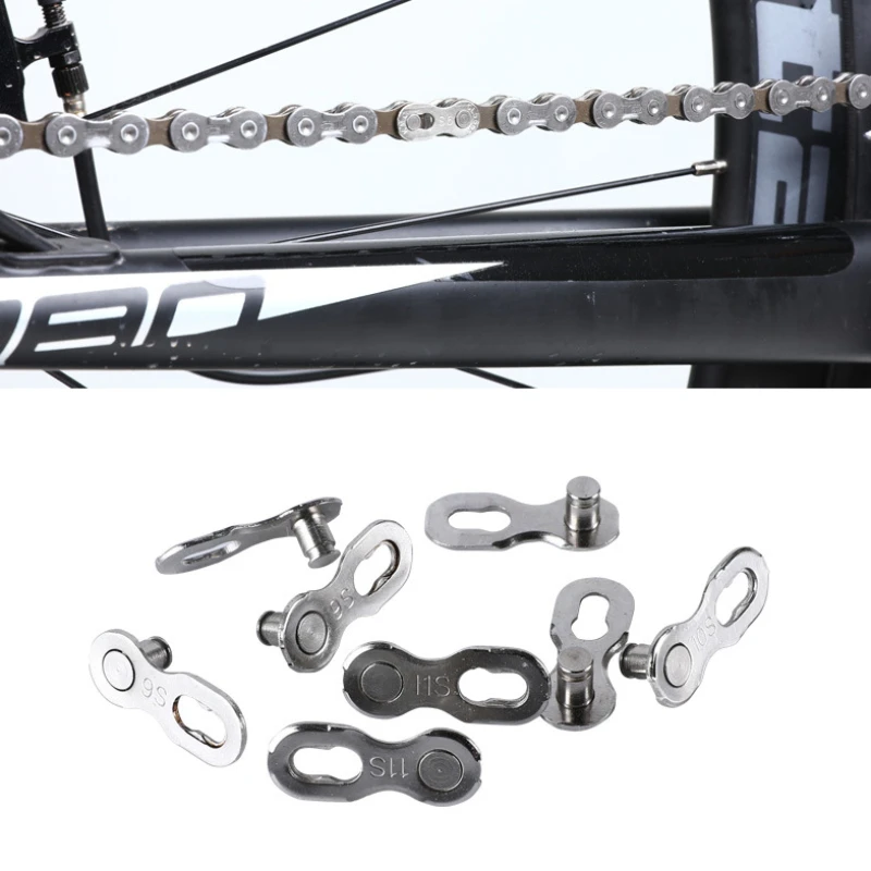 Mountain Bike Chain Magic Buckle Single Speed Chain Quick Release Bicycle Chain Missing Link Bicycle Parts 8S/9/10/11/12 Speed image 2