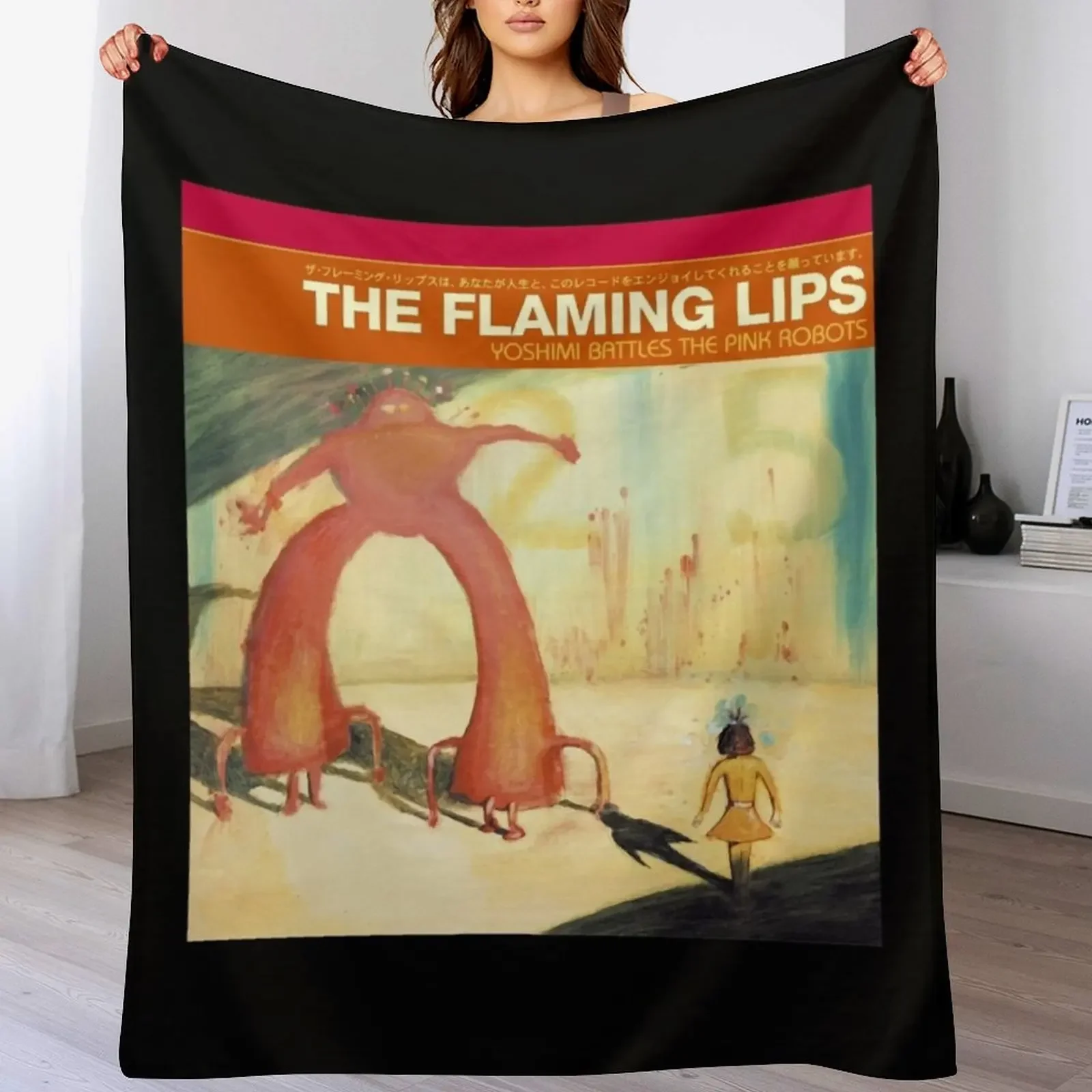 

Flaming Lips - Yoshimi Battles the Pink Robots Throw Blanket Travel Polar Thins Multi-Purpose Blankets