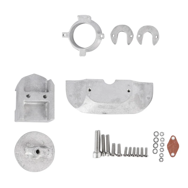 AB61-4X مجموعة سبائك الألومنيوم الأنود للمحرك الخارجي لـ Mercury Alpha One Gen 888756Q03 888756Q01
