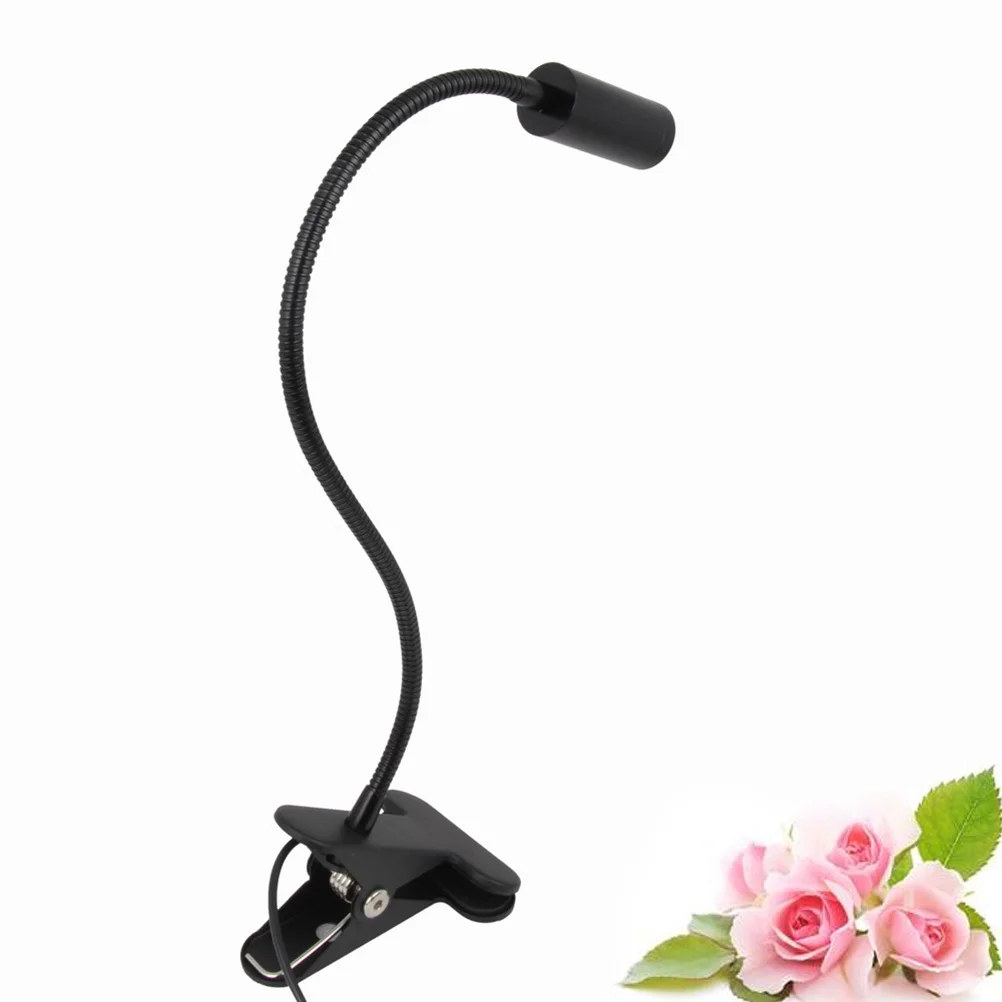 Lámpara LED con Clip de 3W, luz de lectura con brazo Flexible, alimentada por USB, protección ocular, foco de trabajo, iluminación de taller, blanco frío