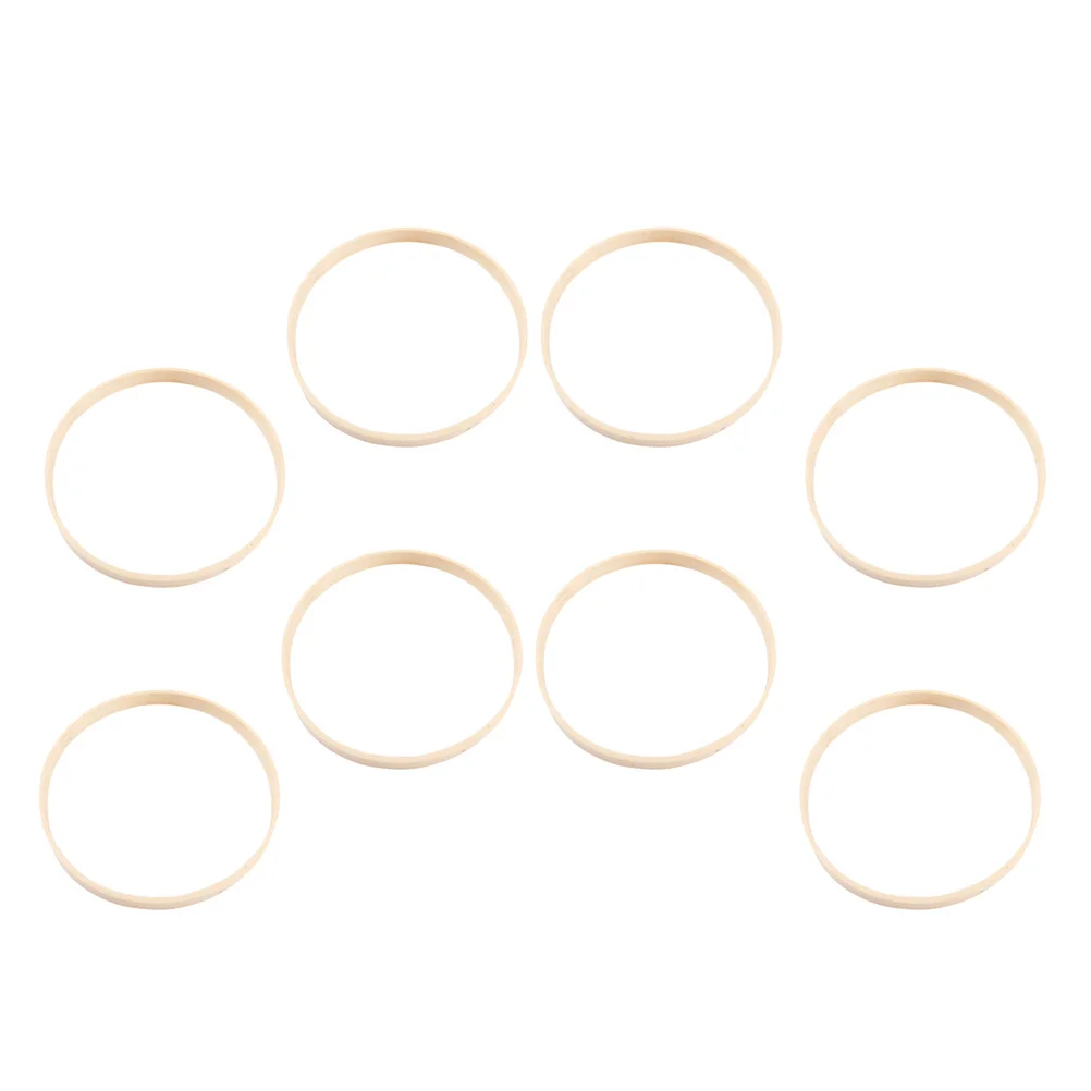 8 Stück Bambusringe für DIY Makramee Handwerk Traumfänger Kranz Reifen Zubehör Bambusringe Kranz Reifen Makramee Zubehör