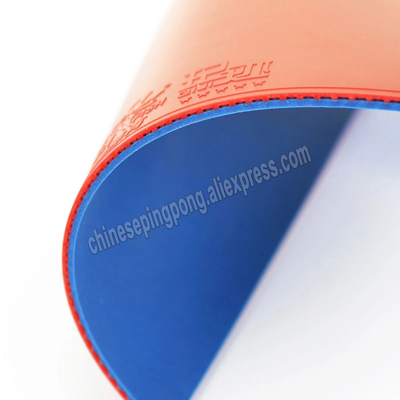 مزدوجة الأسماك QIJI تنس الطاولة المطاط الأزرق الإسفنج النقاط في لزجة هجوم سريع حلقة مزدوجة الأسماك بينغ بونغ الإسفنج #4