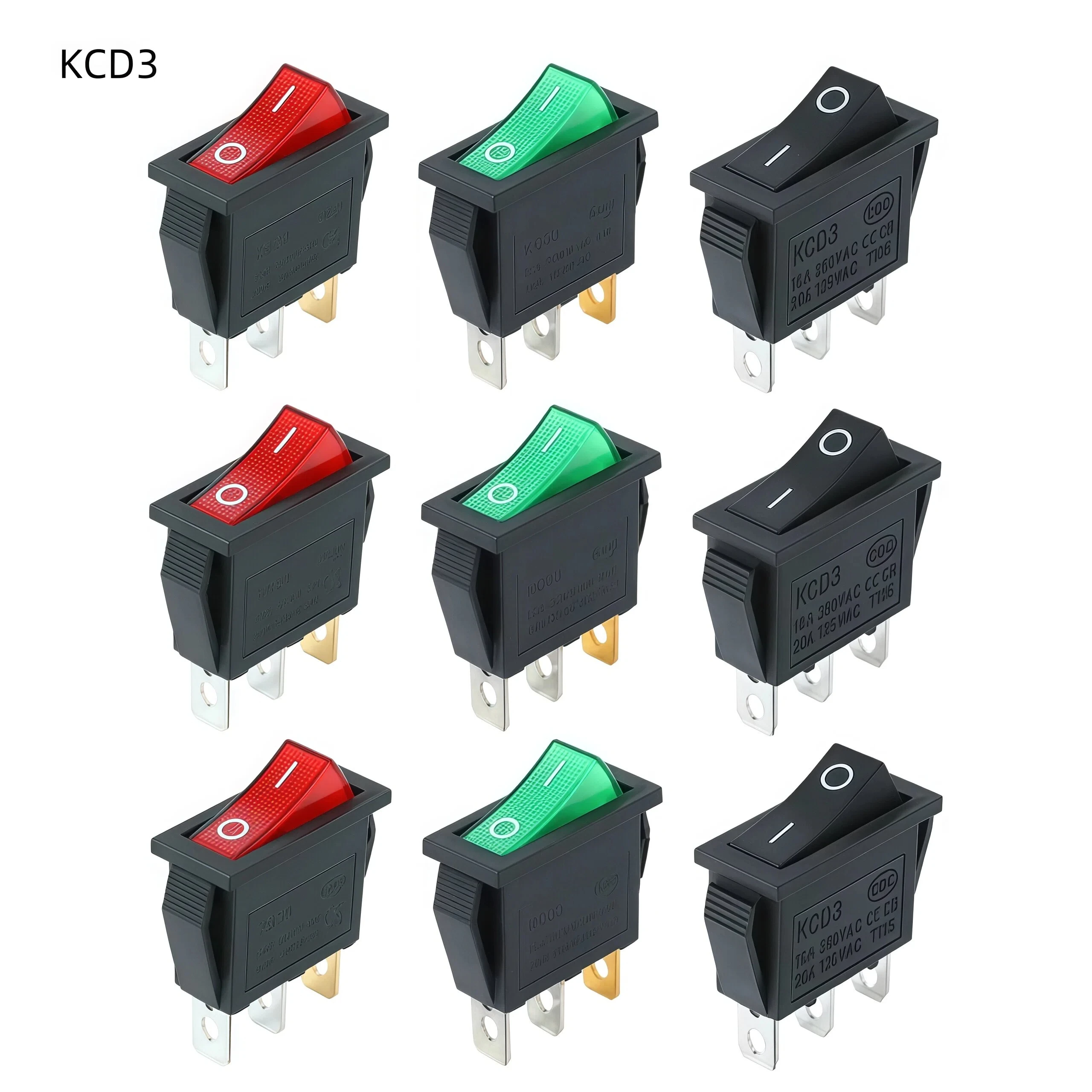 KCD3 Rocker Switch for Electric Stove, Rice Cooker, Household Appliances, Electronic Scale, Rocker Lever