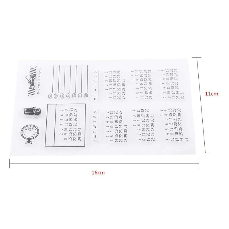 Sceau transparent en silicone pour scrapbooking, décoration d'album photo, calendrier de Noël, papier d'art amusant, compte à main bricolage, 1 pièce