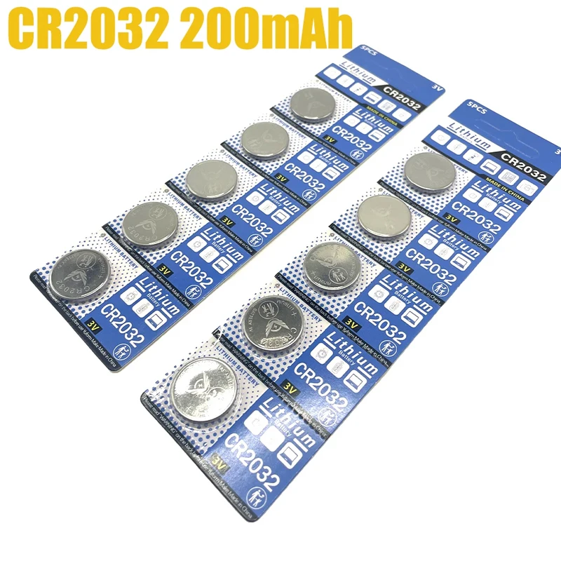 100% Brand New and Original CR2032 DL2032 3V Lithium Battery for Watch Calculator Clock Remote Control Toy Battery