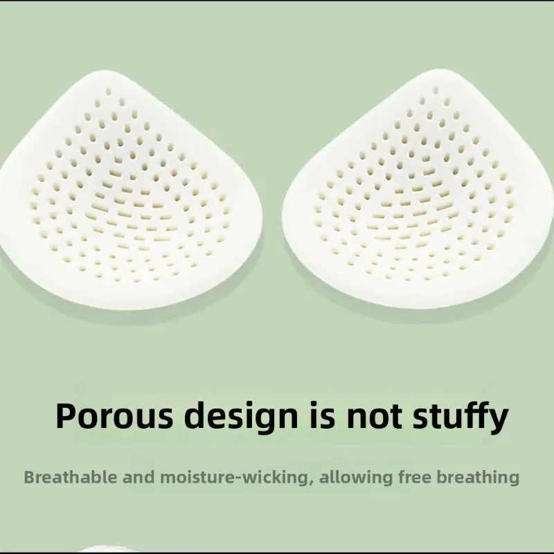 Bralette deportivo inalámbrico de látex Natural, sujetador con relleno de inserción extraíble, copas finas transpirables y ligeras, cómodo sujetador no acolchado