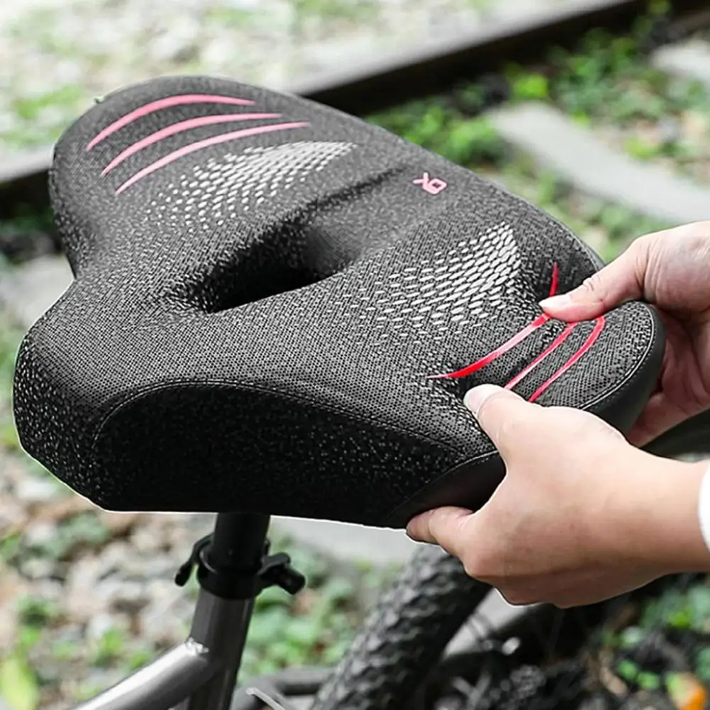 Fahrradsitz, bequemes und atmungsaktives Fahrradsattelkissen, verdickter weicher Sattel für MTB, Mountainbike, Rennrad, Sattelkissen 2025,