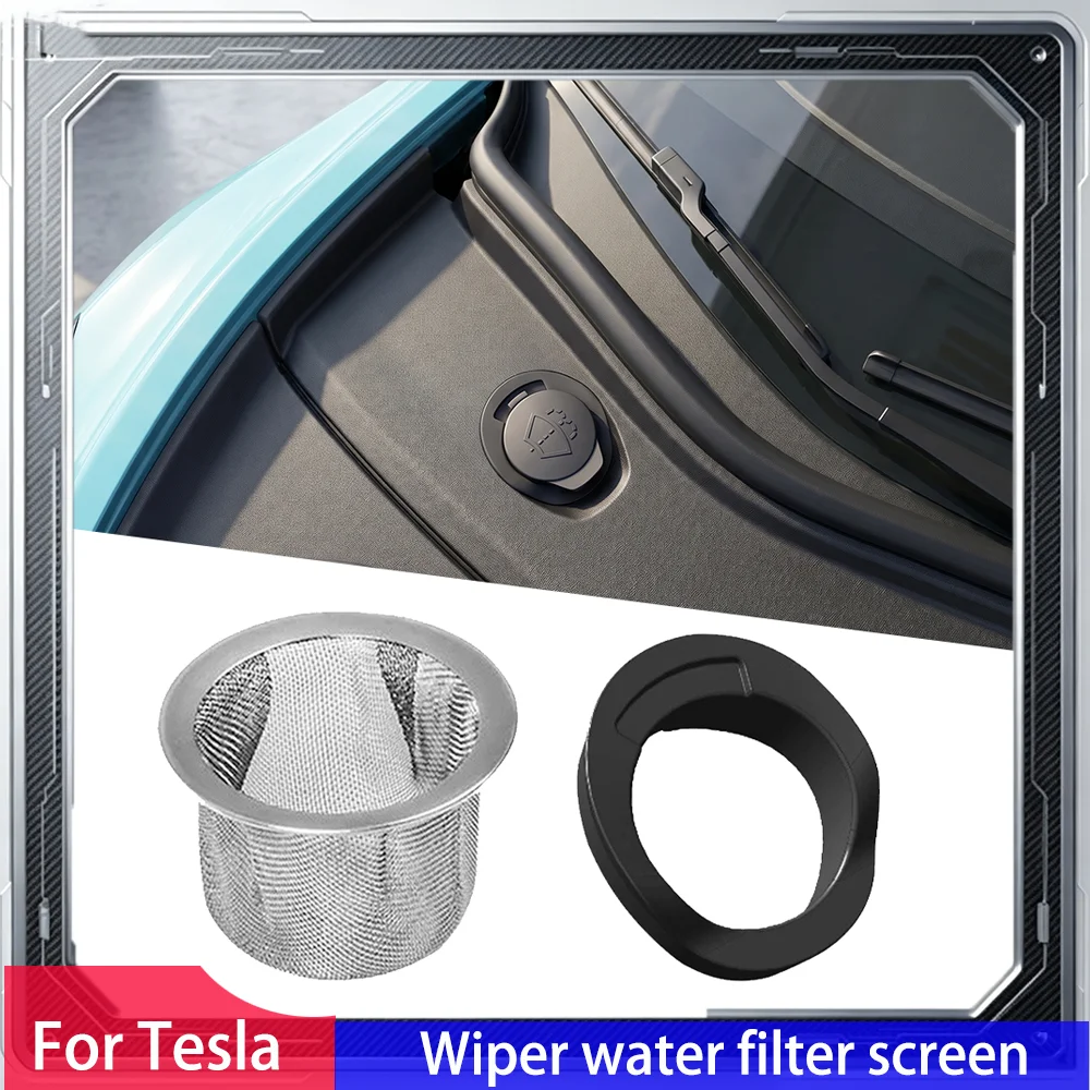 For Tesla Model 3 Highland Model Y Juniper Wiper Filter For TESLA Model 3/Y Car Wiper Water Inlet Filter Interior Accessories