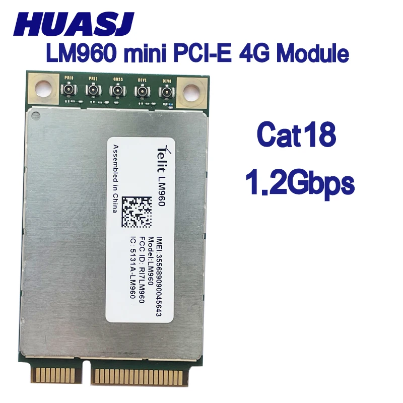 Módulo 4G mini PCIe Cat18 LTE FDD TDD para comunicaciones