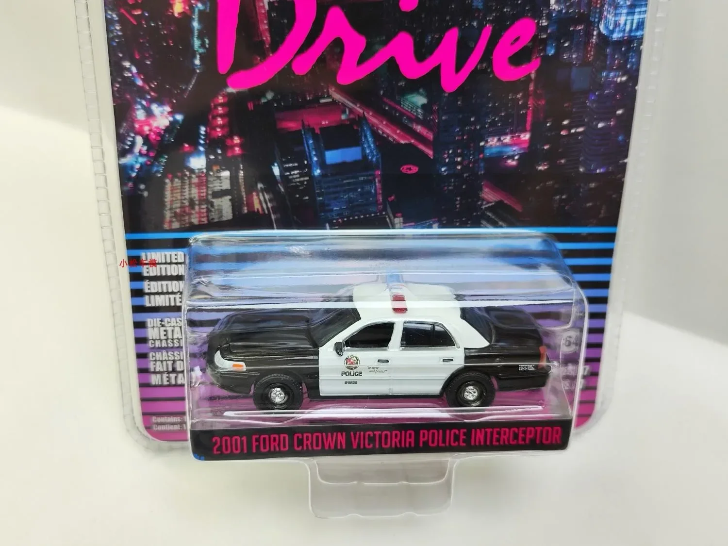 Model 1:64 Drive (2011) -2001 Ford Crown Victoria Interceptor Police Car - LAPD car model