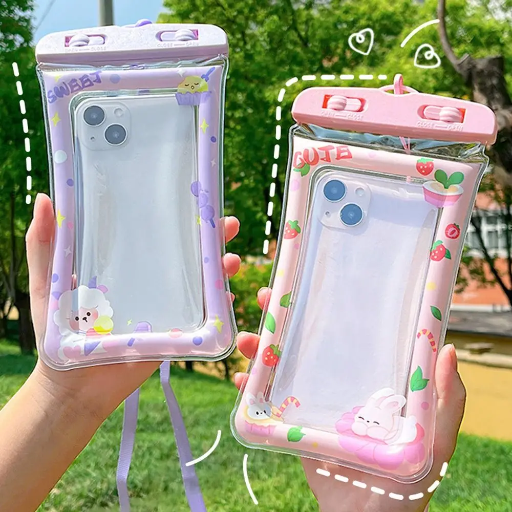 Waterproof Phone Pouch Cartoon Cellphone Bags Practical Mobile Phone Bags Cases Multicolored Swimming Pouch Phone Accessories