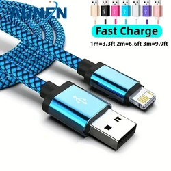 Super Long Fast Charging Cable USB Data Synchronization Cable For IPhone 14 13 12 11 Pro Max SE X 8 7 6 Charger Cable For IPad