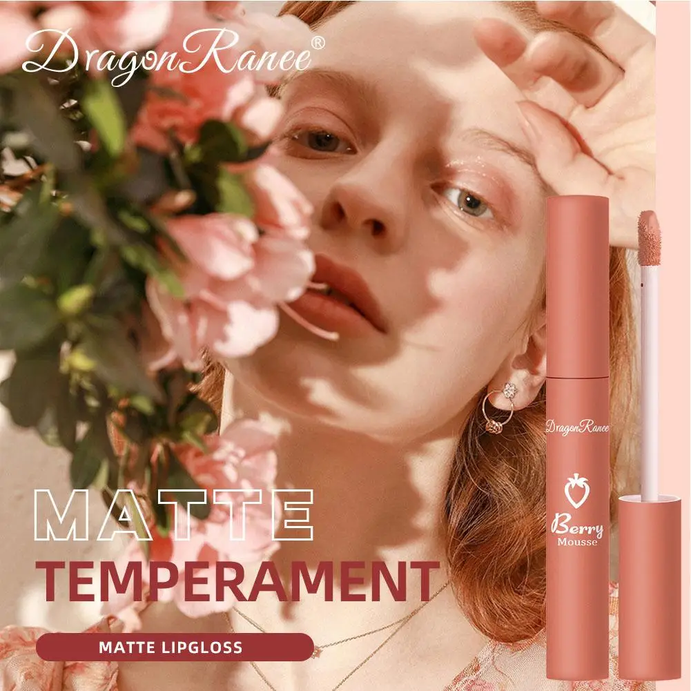 Impermeável Non-Fading Matte Batom, Velvet Cosméticos, Lip Gloss, Maquiagem, Non Stick Cup, 12 cores, X1p7