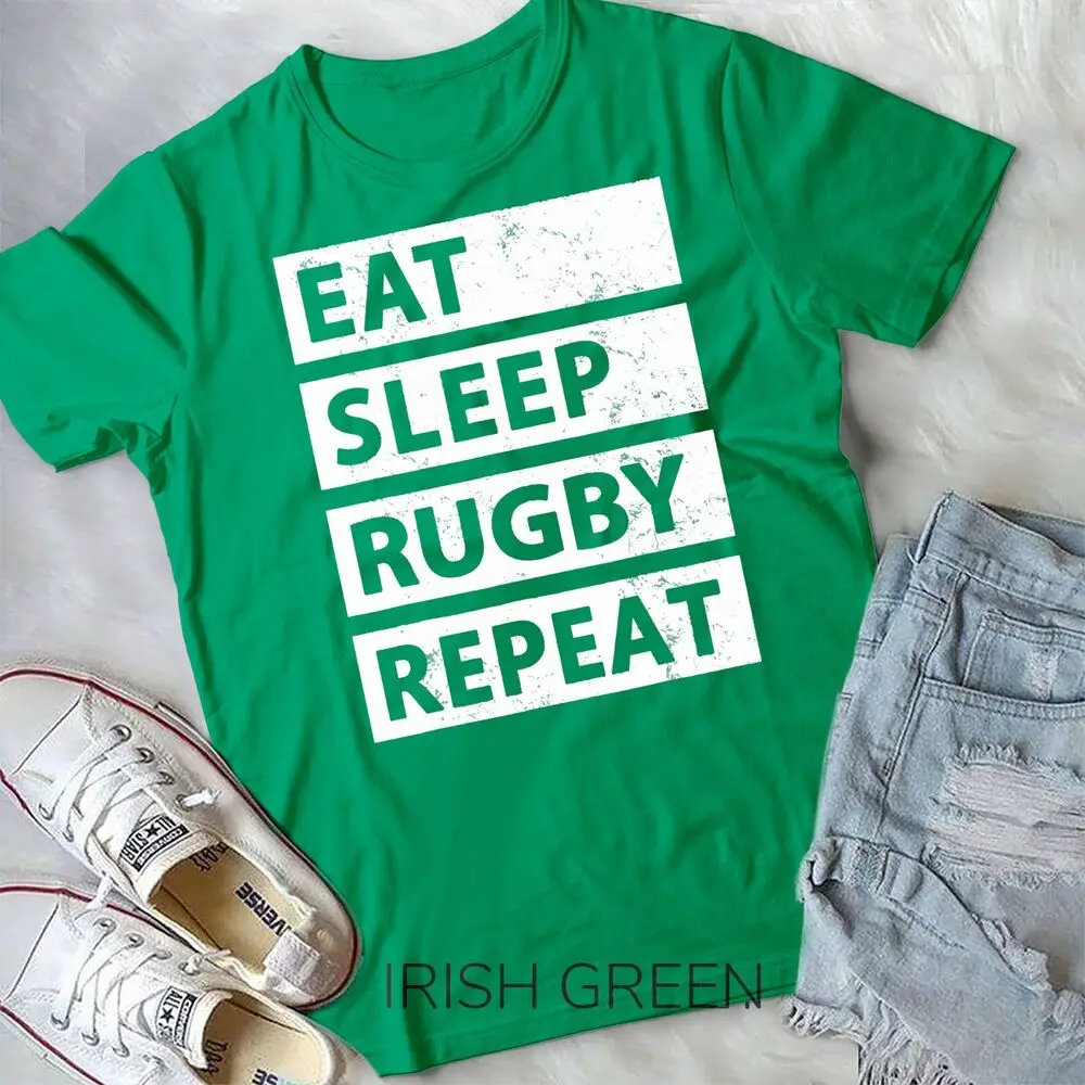 Rugby Player Eat Sleep Rugby Repeat Funny Rugby Unisex T-shirt