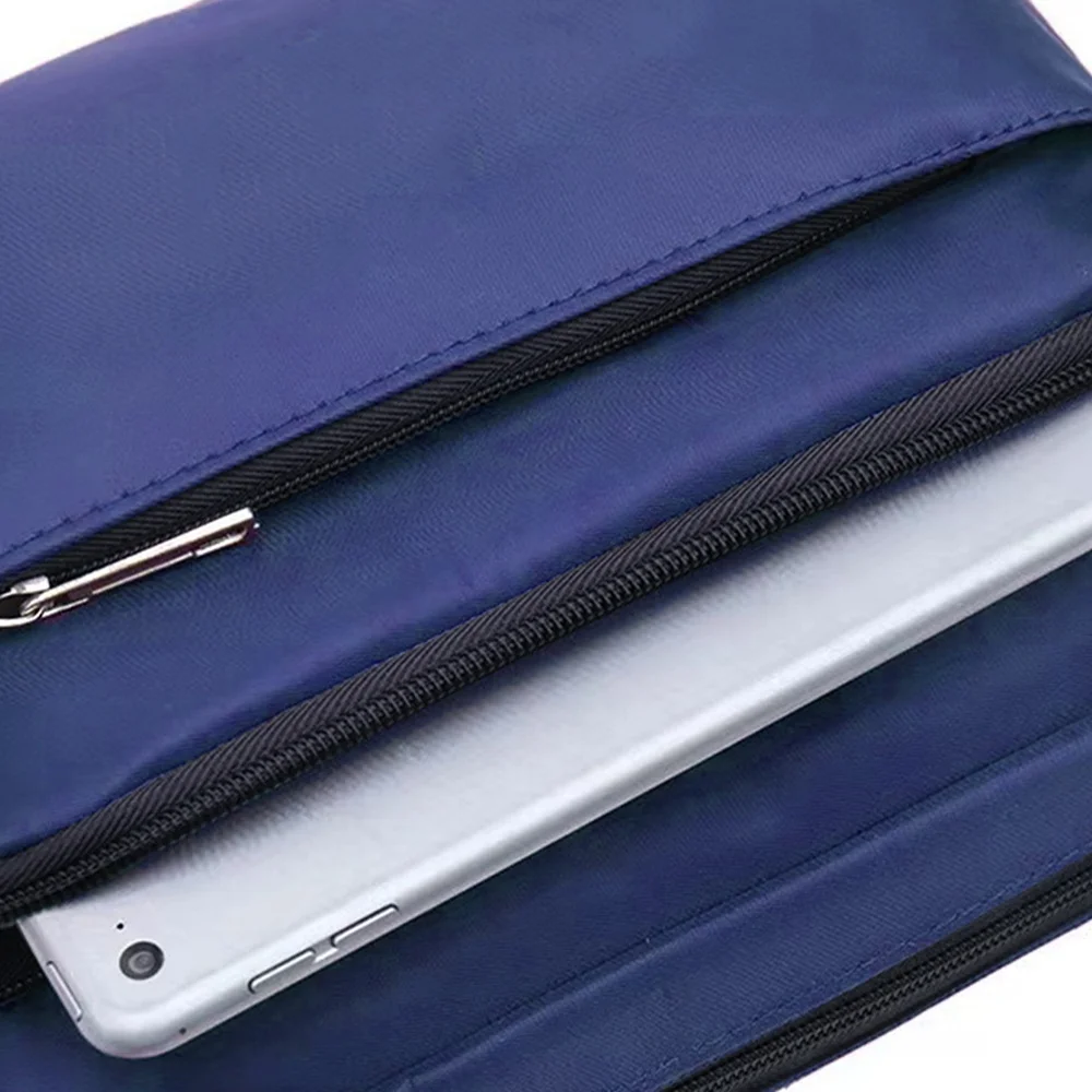 Customized Name Travel Work Commuter Blue Shoulder Bag Simple and Durable Storage Bag Crossbody Bag Customized Product