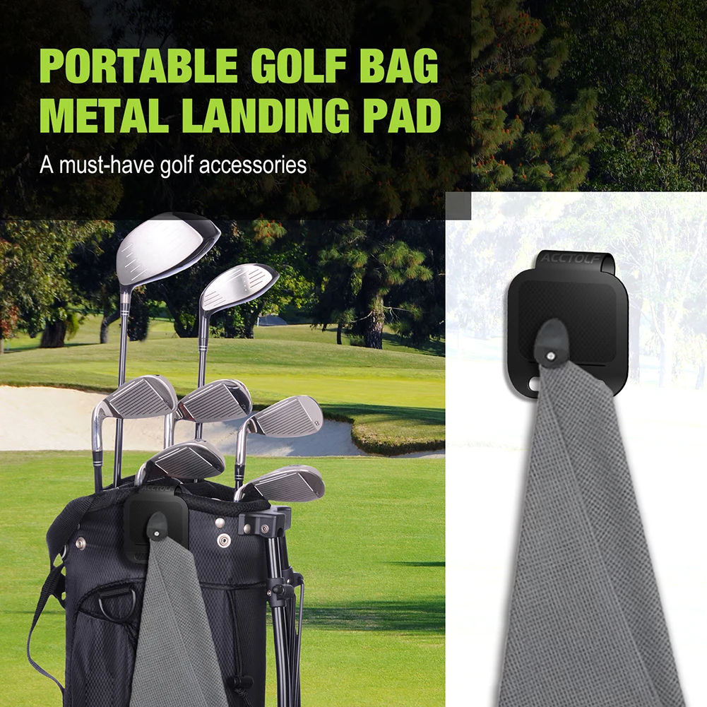 Golfs Bag Plastics Landing Pads Universal Fit Golfs Bag Types Landing Pad Gifts Golfs Lover Golf Equipment Putter Clamp Holder
