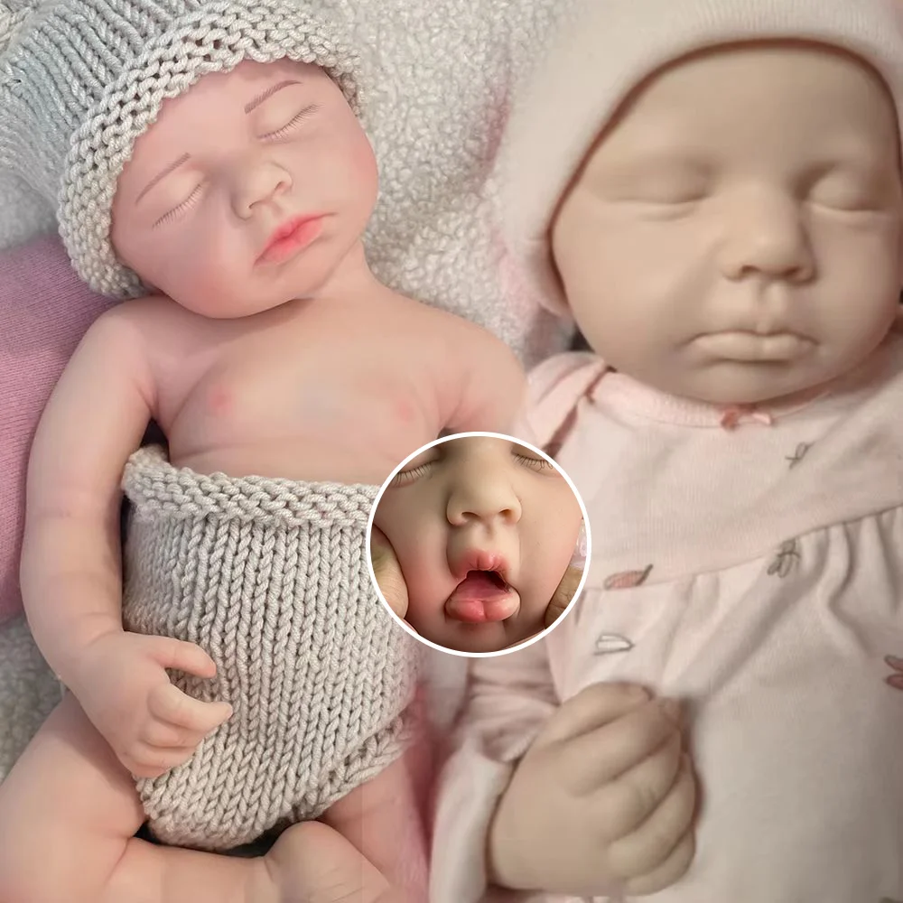 

20 "силиконовая кукла реборн Loulou, поддельная детская скульптура, окрашенная или неокрашенная, коллекционные предметы для новорожденных, сделай сам, художник, детская подарочная игрушка