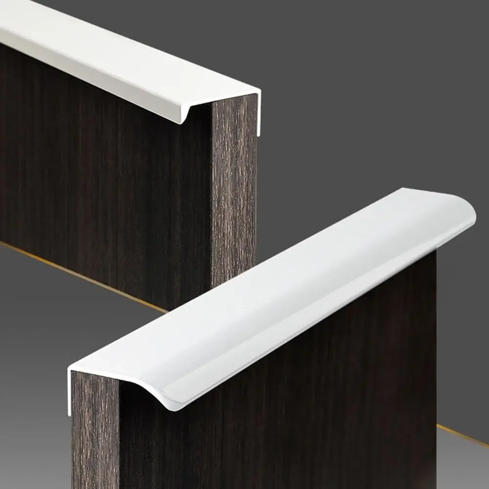 دائم المطبخ خزانة الأثاث الأجهزة مقابض أدراج خزانة تسحب مقابض مخفية سحب طويل #4