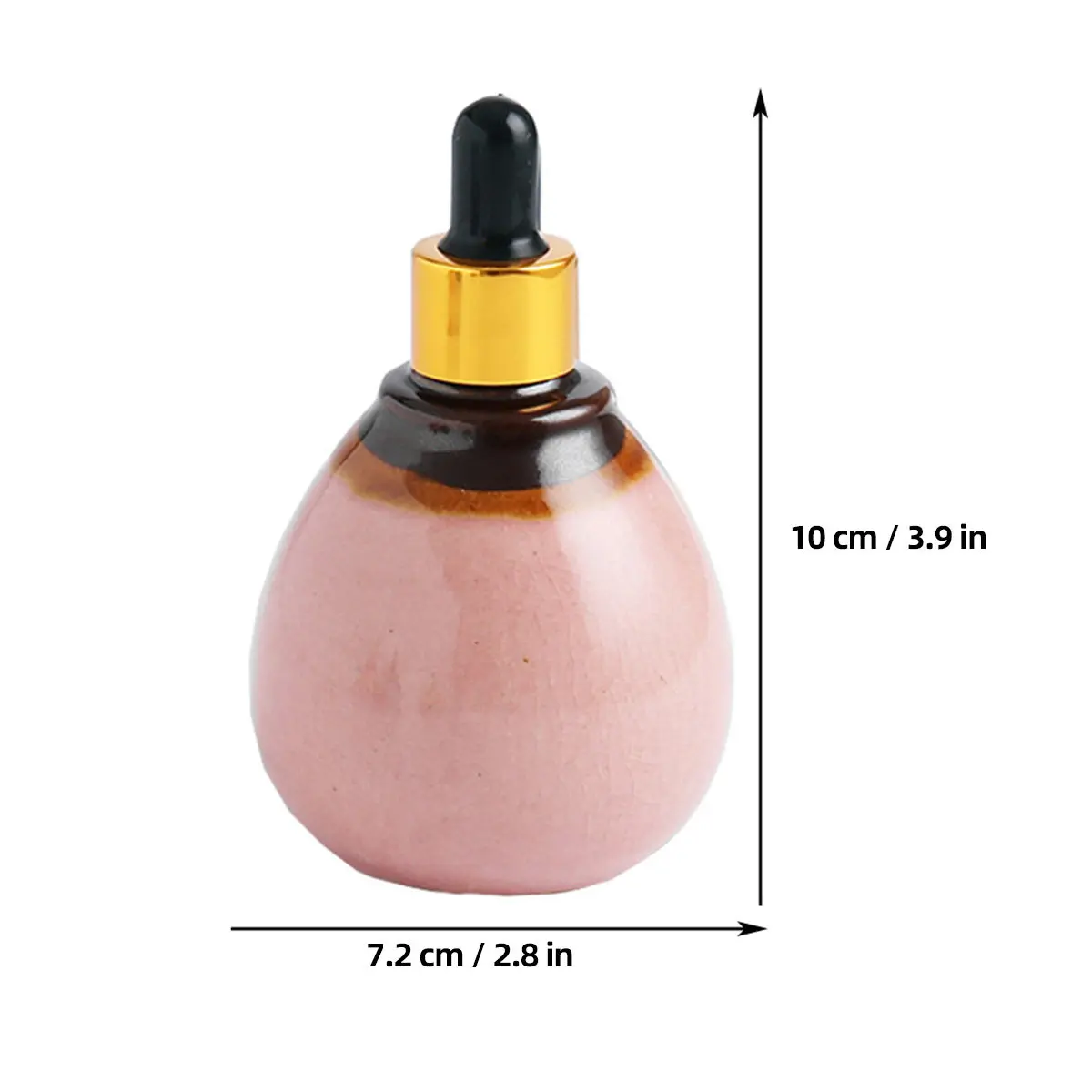 Ceramic Essential Oil Dropper Bottles Empty Refillable Sub Bottles for Aromatherapy Perfume Mixing DIY Gifts Medicine Lab Liquid