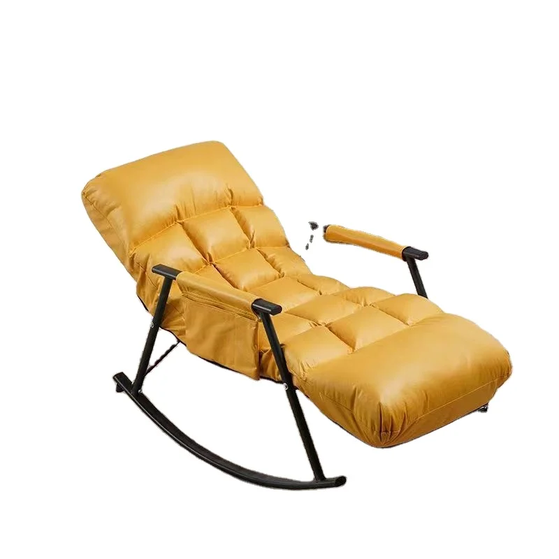 كرسي هزاز مريح لغرفة النوم مع مساند للذراعين، كرسي هزاز لغرفة المعيشة قابل للتنفس، كرسي استرخاء للحديقة في الهواء الطلق #2