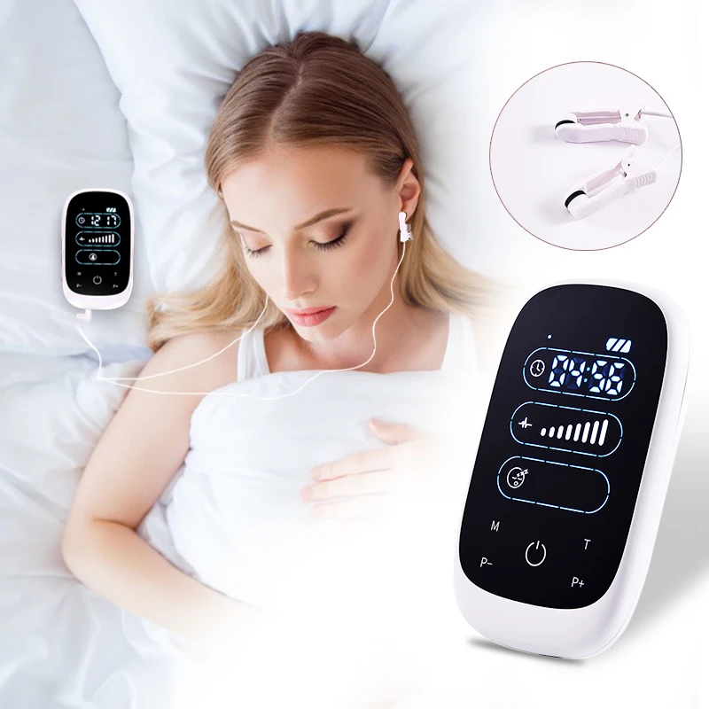 Ces Sleep Aid Device Pulse Stimulation Therapy Insomnia Depression Device Fast Sleeping Helper Relax Anxiety Hypnosis Sleeper