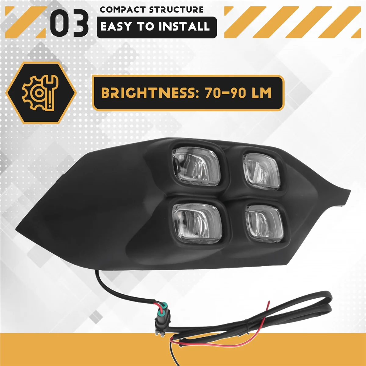 الكلاسيكية 2 قطعة سيارة LED النهار تشغيل ضوء DRL لميتسوبيشي باجيرو سبورت مونتيرو 2016-2017