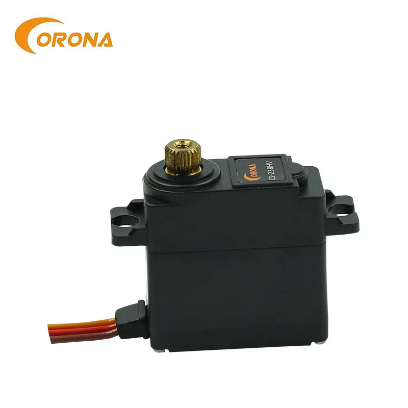 4 Stück Corona RC Servo CS238HV CS-238HV Kleiner Greiferroboter 58g /0,13s Metallgetriebe Mini-Servo für Modellflugzeug- und Autozubehör – Detail 4