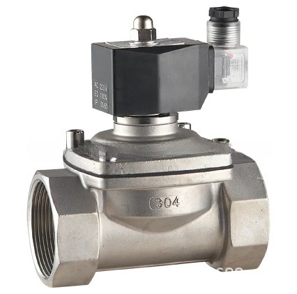 2W-500-50B Stainless Steel Solenoid Valve DN50 Solenoid Valve, Interface 2 Inches