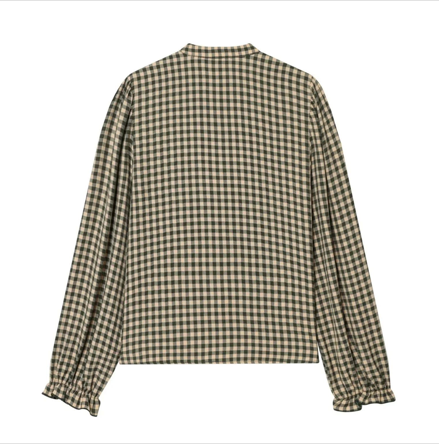 موضة جديدة طويلة الأكمام المرأة عادية فضفاض منقوشة قميص وبلوزة امرأة بلايز شيك موضة قمصان أسلوب بسيط للنساء