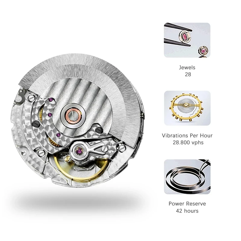 LOBINNI New Classic Business Automatic Mechanical Watches Ultra Thin Luxury Men Dress Watch Seagull ST2130 Movement Watches