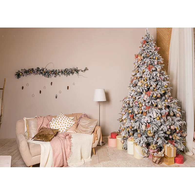 NITREE Noël NikThème Photographie Fond Arbre De Noël Enfants Décors Pour Photo Studio Props HYD-03