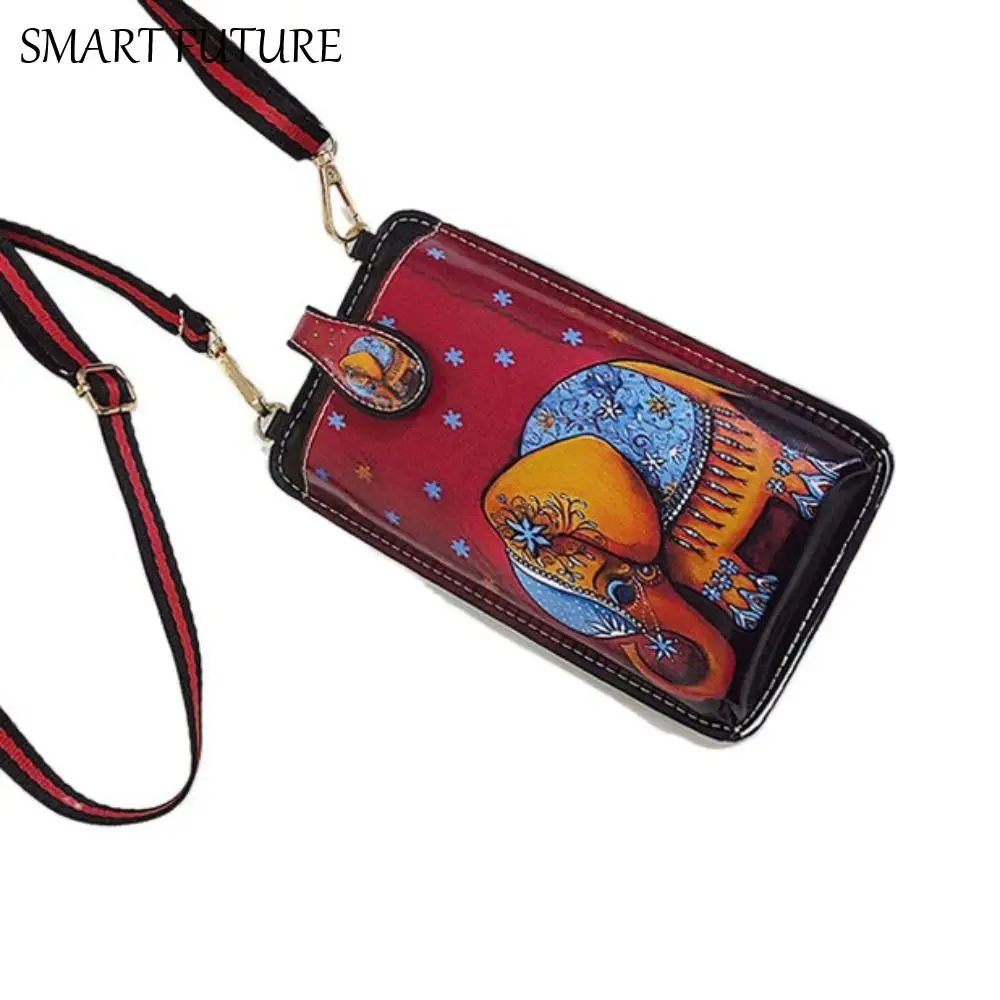 

Single Shoulder Phone Messenger Bag PU Leather Waterproof Leather Phone Bag Mini Fashion Crossbody Phone Purse Women