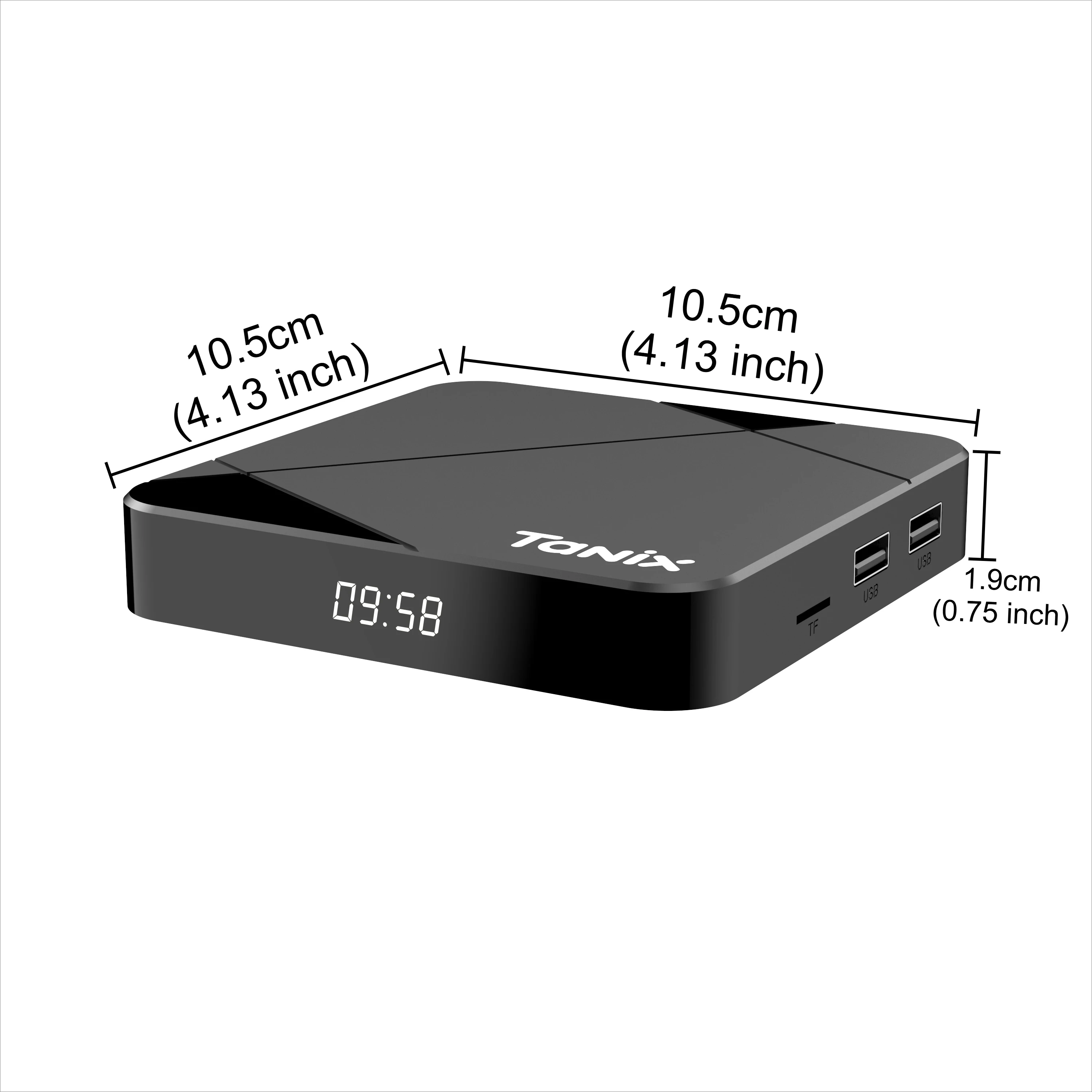 الأصلي Tanix TX5 Android14 TV Box Amlogic S905Y5 رباعي النواة 16/32/64GB AV1 BT5 2.4G & 5G Wifi 4K HD فك التشفير مشغل الوسائط المنزلية