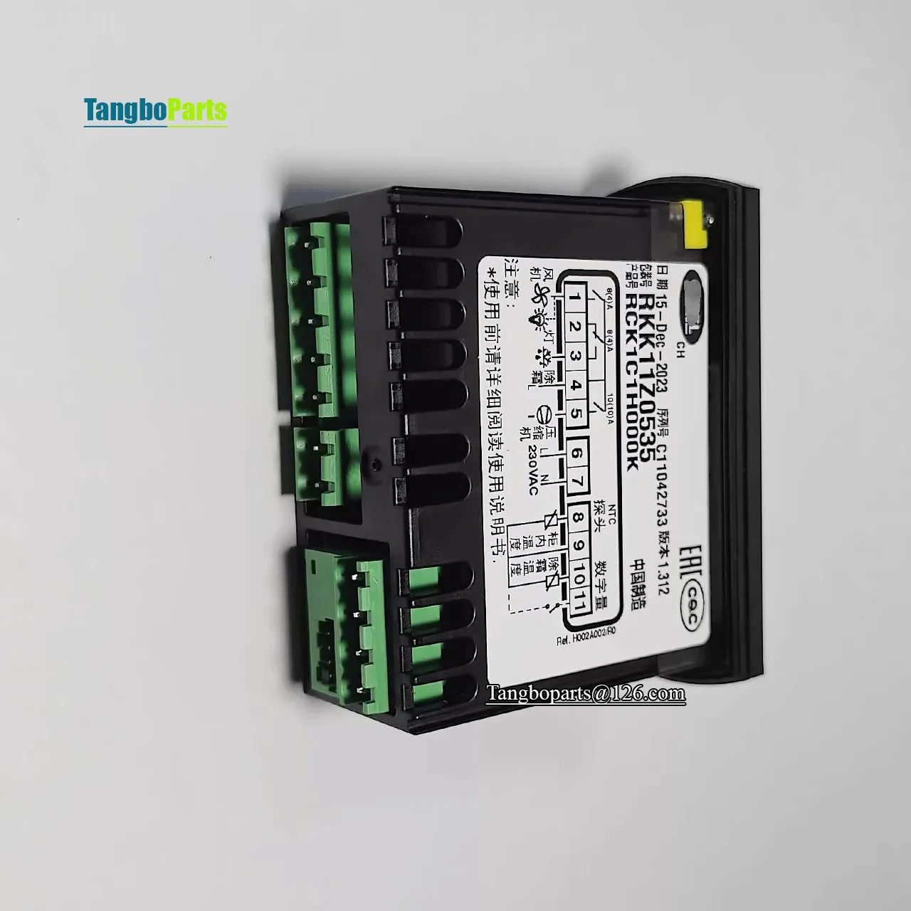 

Refrigerator Spare Parts Temperature Controller RKK11Z0535 RCK1C1H000K Thermostat for CAREL Replace