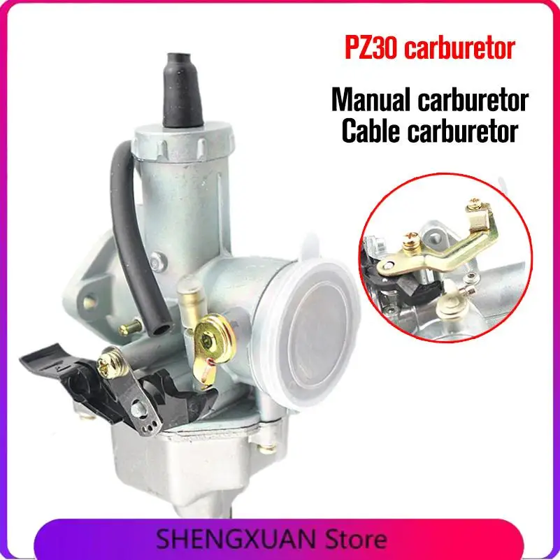 Good quality PZ30 30mm Carburetor Accelerating Pump Cable Choke Carb PZ30B Kit for ATV Dirt Bike Pit Quad 200cc 250cc