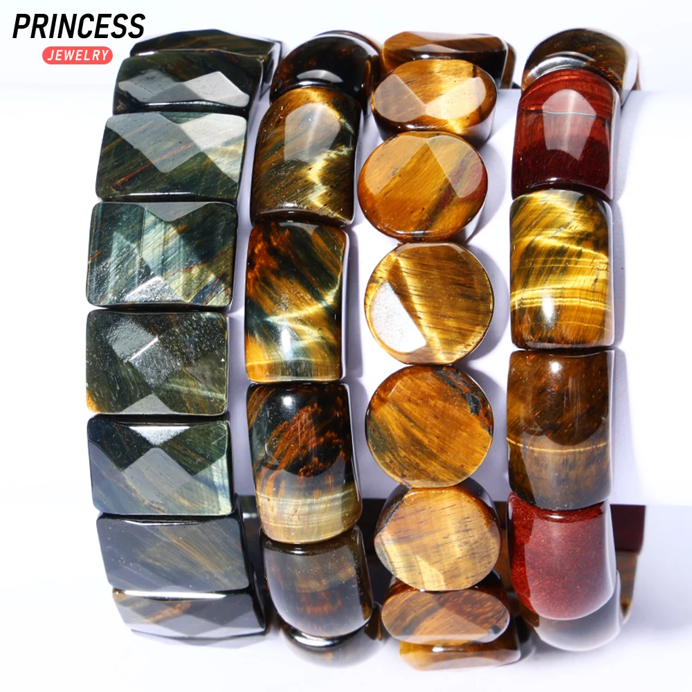 

A++ Natural Tiger Eye Bangle 10*16mm/15*11mm Loose Gemstone Beads for Jewelry Making Wholesale Crystal Beads DIY Accessories