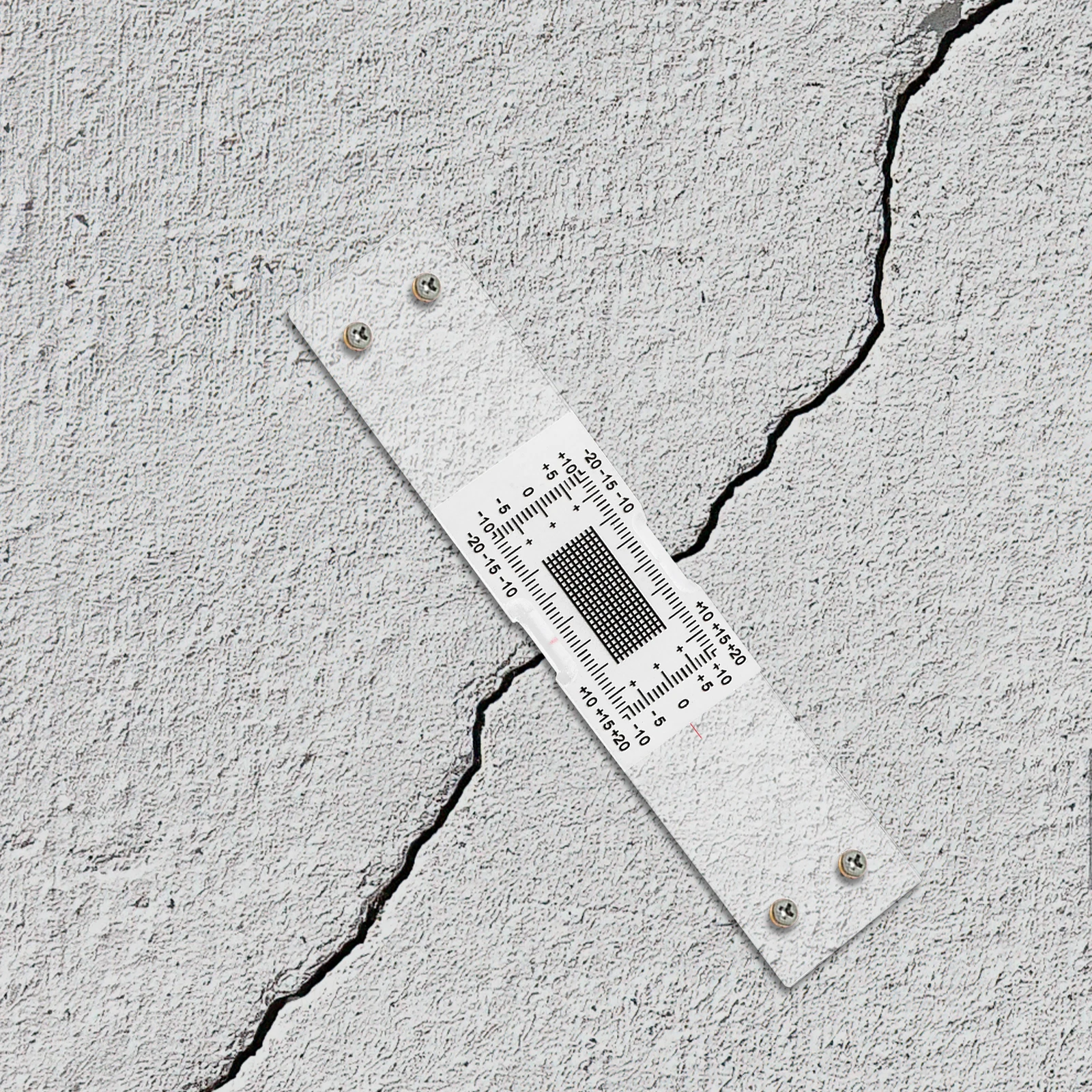 

Crack Monitor Ruler for Precise Measurement of Wall Gaps Acrylic Corners Portable Design Crack Width Tool Architecture