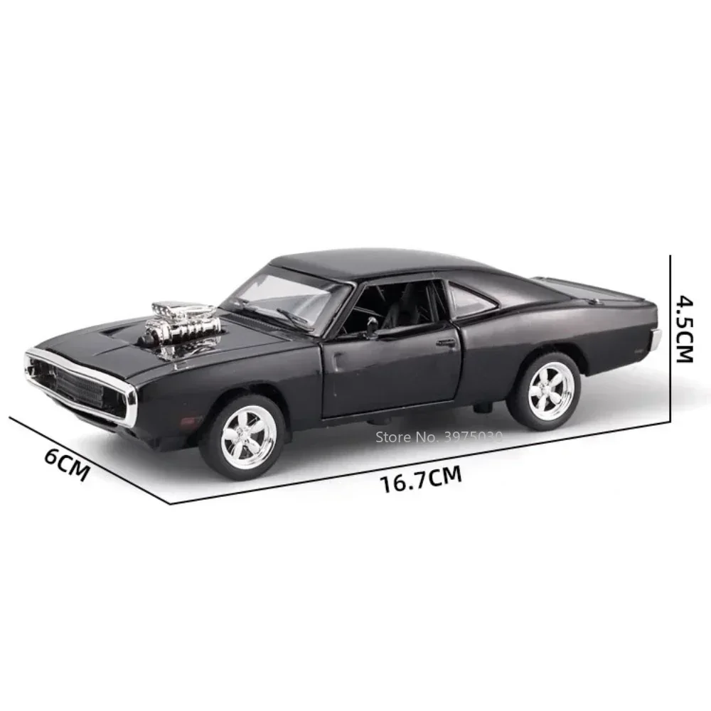 1/32 Fast and Furious 8 DodgeWar Horse Metal Car Model Toys Alloy Diecast Vehicle Models High Simulation Toys Boy\'s Gift Rebound