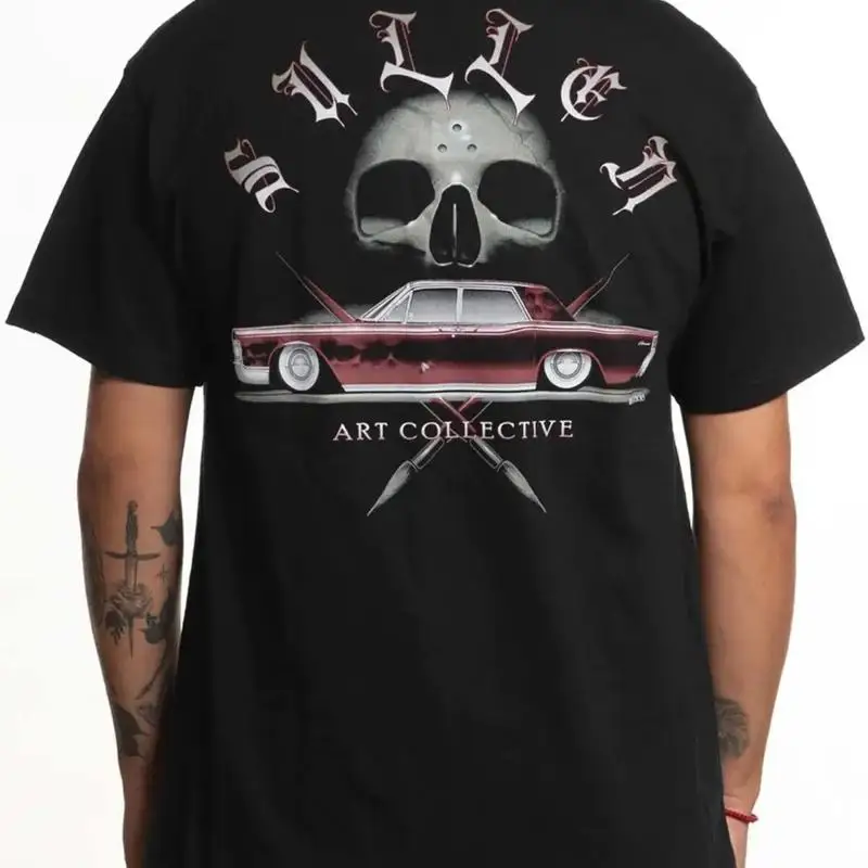 Sullen Men'S 68 Lincoln  Standard T Shirt Tattoo Style Lowrider