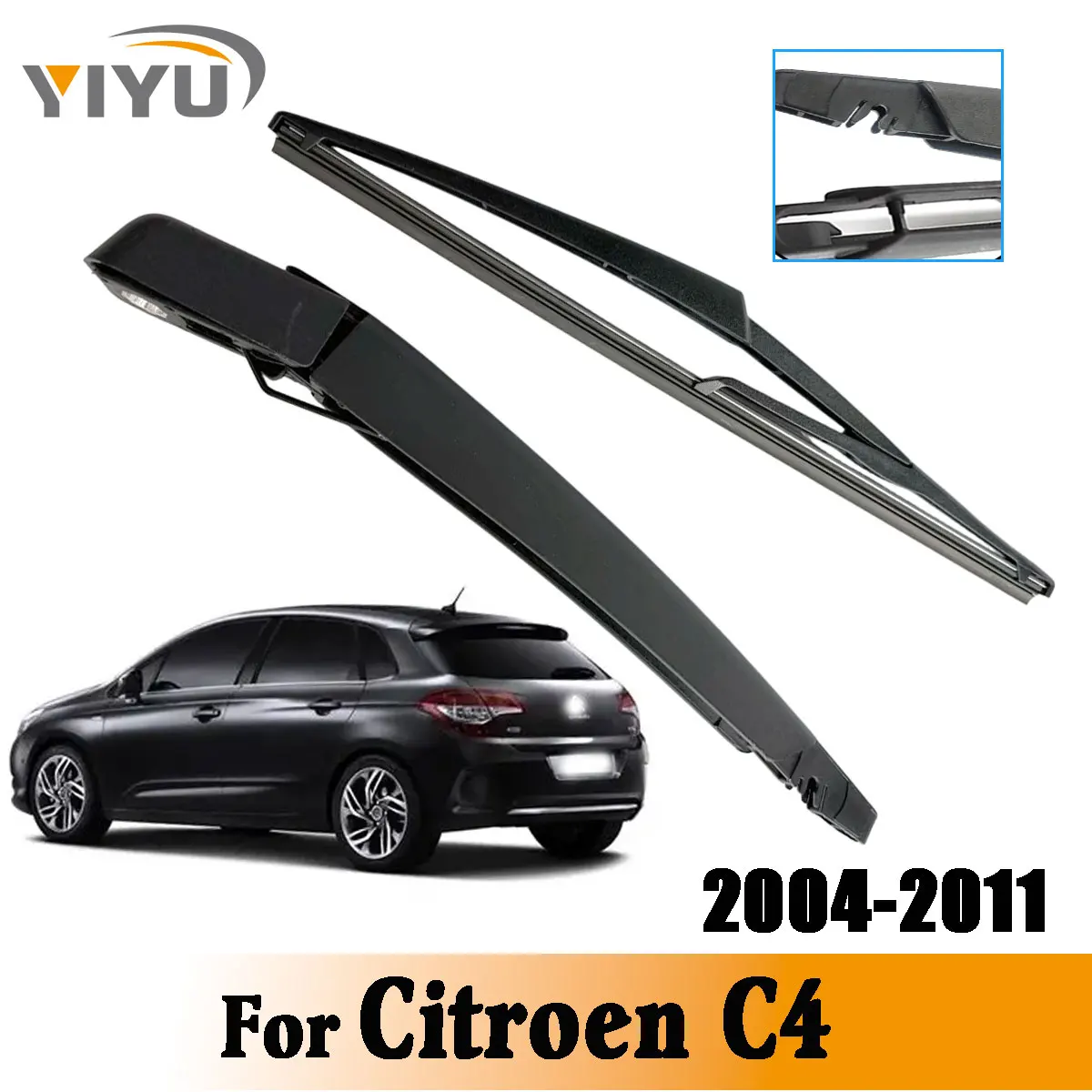 1/2PCS Heckscheibenwischerblatt Wischerarm Kit Für Citroen C4 2004--2011 Windschutzscheibe Windschutzscheibe Heckscheibenwischer Bürsten