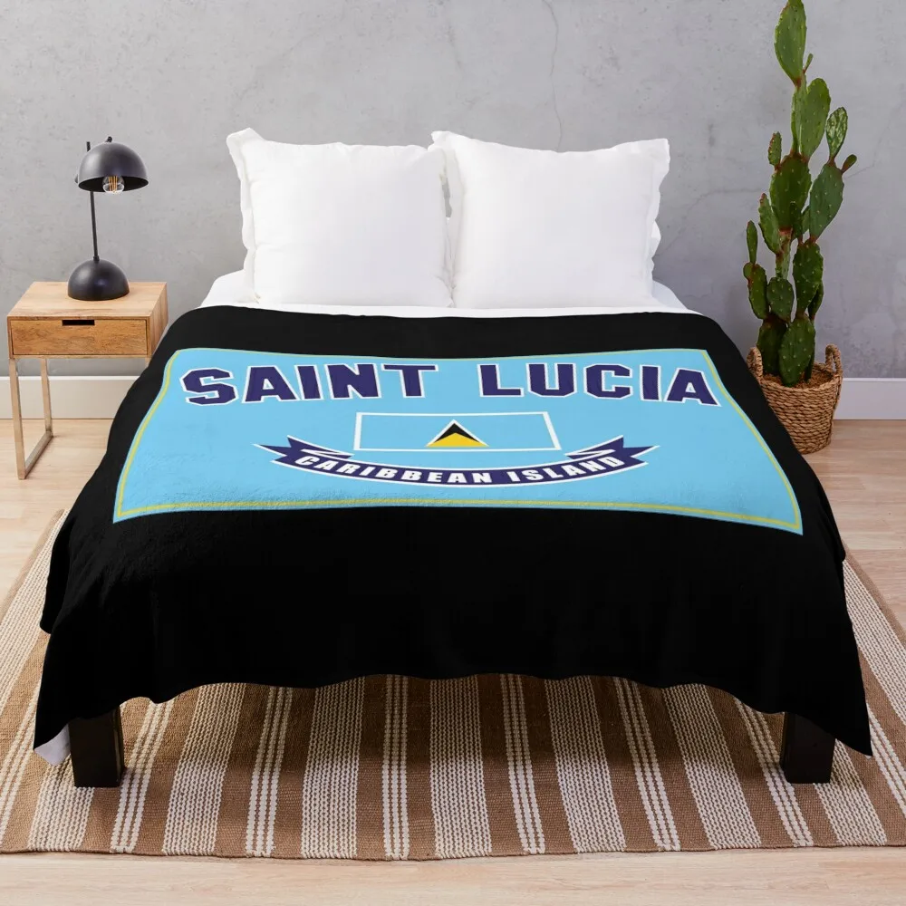 Saint Lucia Throw Blanket Nap Loose Blankets