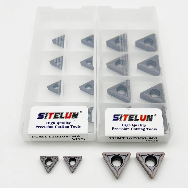 

TCMT110204 TCMT110208 TCMT16T304 TCMT16T308 VP25 Carbide Inserts TCMT Internal turning tool For Stainless Steel